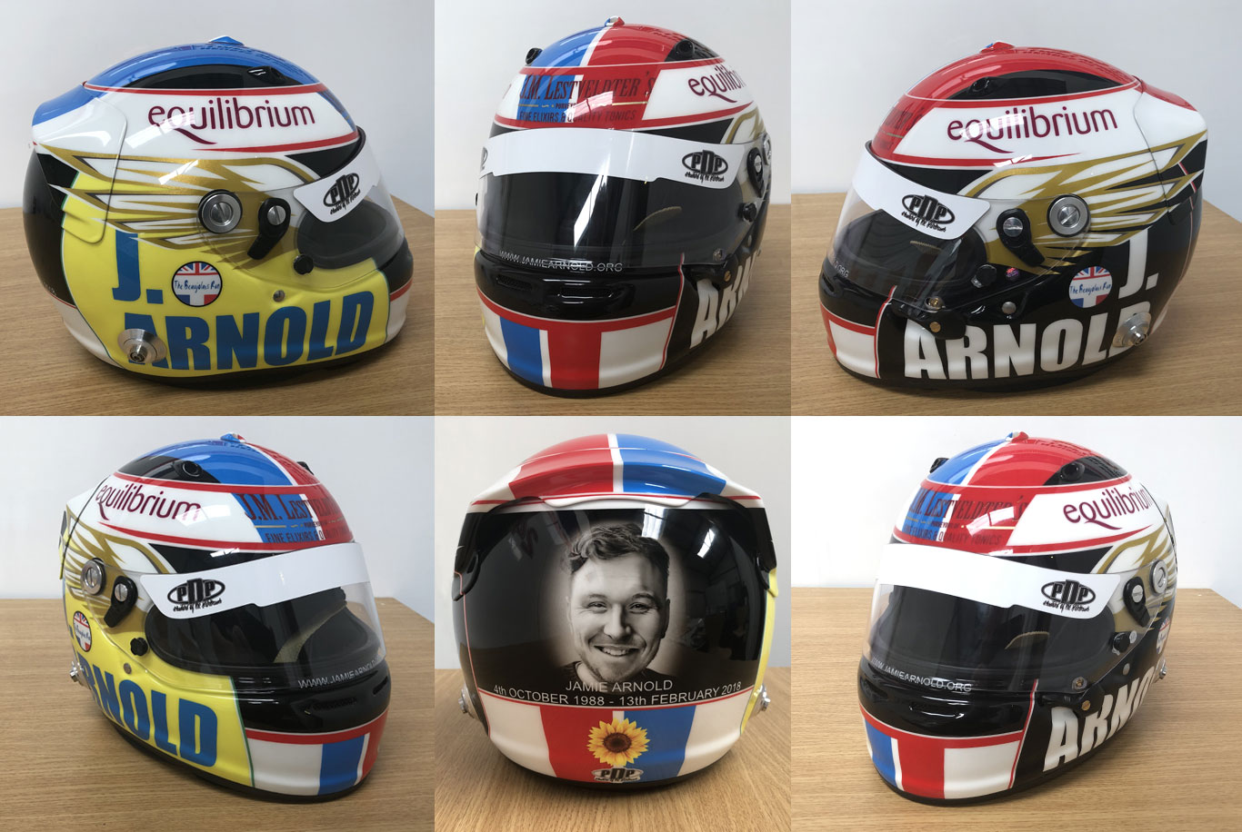 Special Commemorative Helmet in memory of Jamie Arnold,  4th October 1988 - 13th February 2018